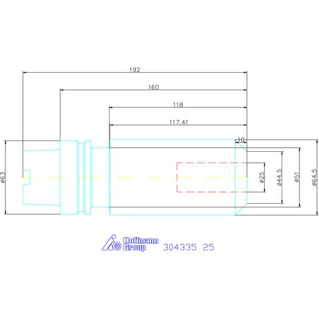 Garant Menesztőlapos befogó 25 mm