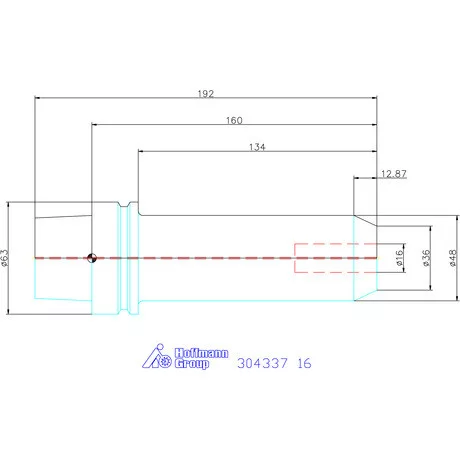 Holex Menesztőlapos befogó 16 mm