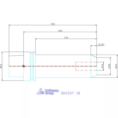 Holex Menesztőlapos befogó 18 mm