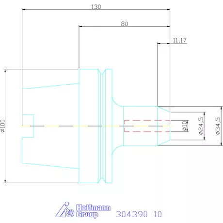 Garant Menesztőlapos befogó 10 mm