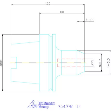 Garant Menesztőlapos befogó 14 mm