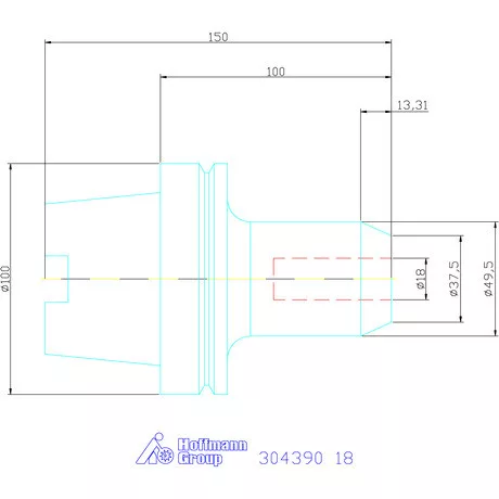 Garant Menesztőlapos befogó 18 mm