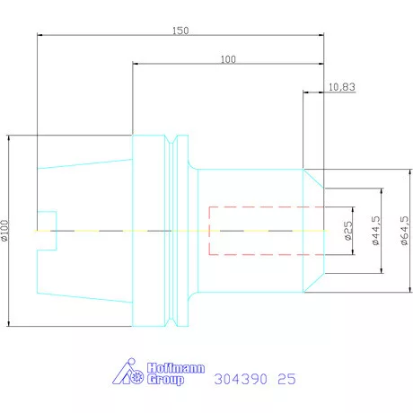 Garant Menesztőlapos befogó 25 mm