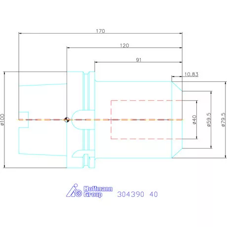 Garant Menesztőlapos befogó 40 mm