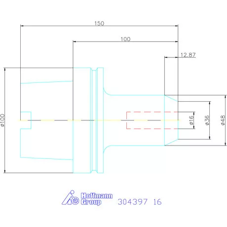 Holex Menesztőlapos befogó 16 mm
