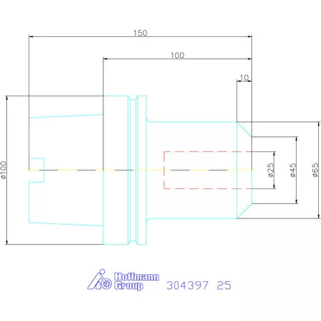 Holex Menesztőlapos befogó 25 mm