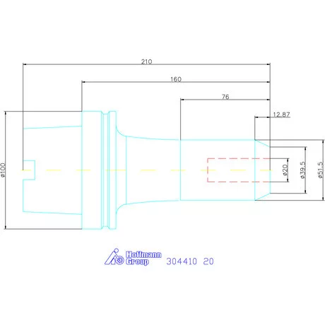 Garant Menesztőlapos befogó 20 mm