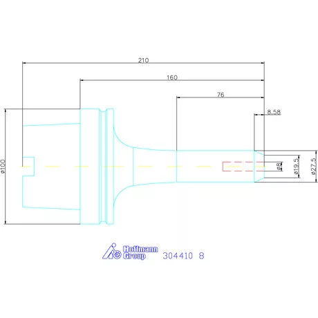 Garant Menesztőlapos befogó 8 mm
