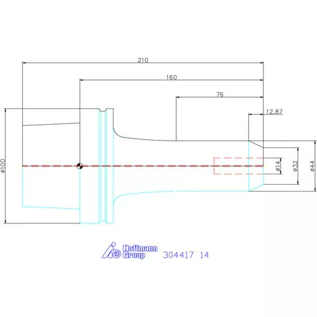 Holex Menesztőlapos befogó 14 mm