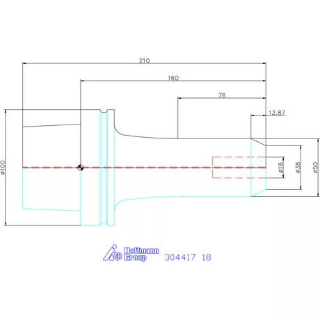 Holex Menesztőlapos befogó 18 mm