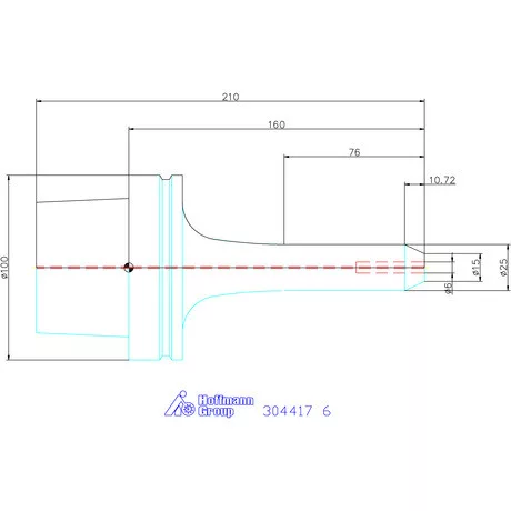 Holex Menesztőlapos befogó 6 mm