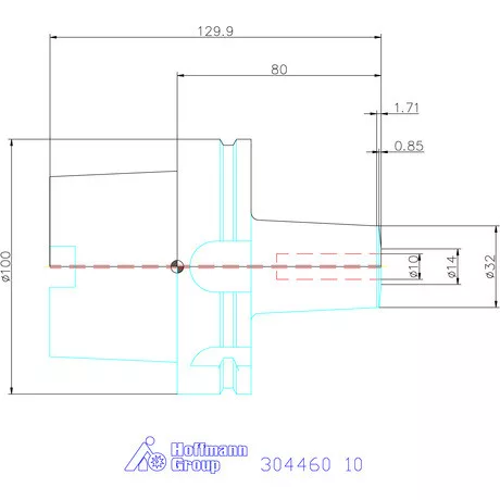Garant Performance maró befogó hűtőcsatorna furatokkal 10 mm