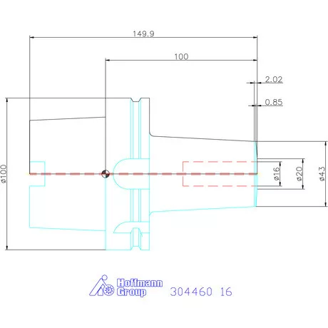 Garant Performance maró befogó hűtőcsatorna furatokkal 16 mm