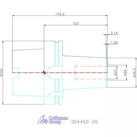 Garant Performance maró befogó hűtőcsatorna furatokkal 20 mm