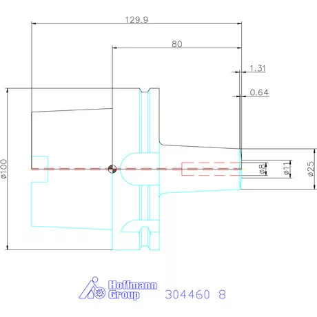 Garant Performance maró befogó hűtőcsatorna furatokkal 8 mm