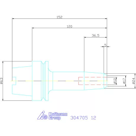 Garant Menesztőlapos befogó, kombi, karcsú 12 mm