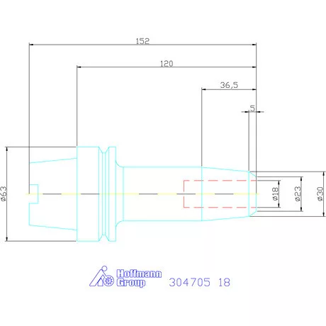 Garant Menesztőlapos befogó, kombi, karcsú 18 mm