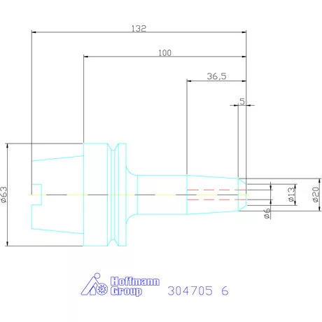 Garant Menesztőlapos befogó, kombi, karcsú 6 mm