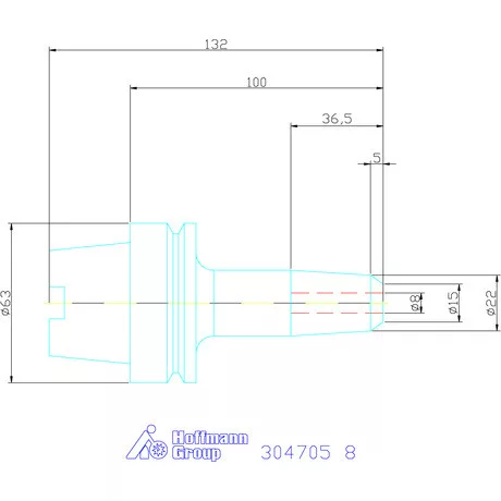 Garant Menesztőlapos befogó, kombi, karcsú 8 mm