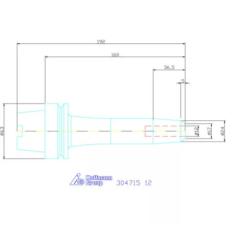 Garant Menesztő laposbefogó, kombi, karcsú 12 mm