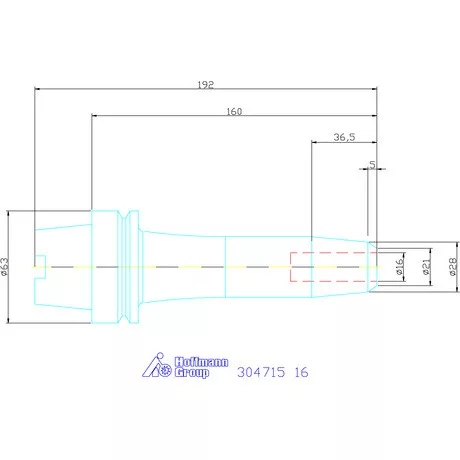 Garant Menesztő laposbefogó, kombi, karcsú 16 mm