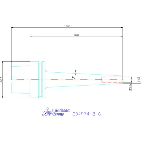 Szorítópatronos befogó, extra karcsú  2-6 mm