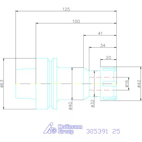Garant ER szorítópatronos befogó 25