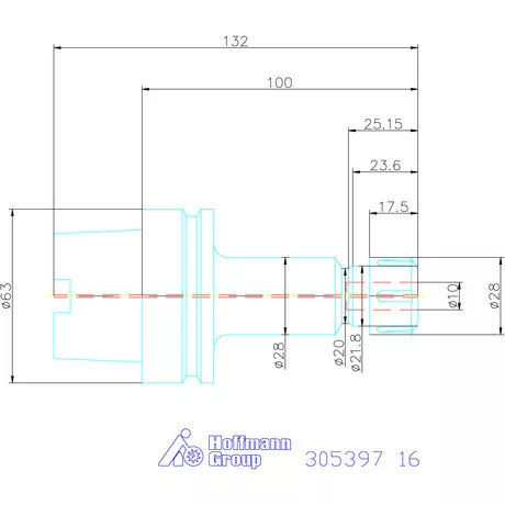 Holex ER szorítópatronos befogó 16