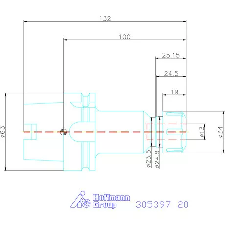 Holex ER szorítópatronos befogó 20