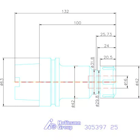 Holex ER szorítópatronos befogó 25