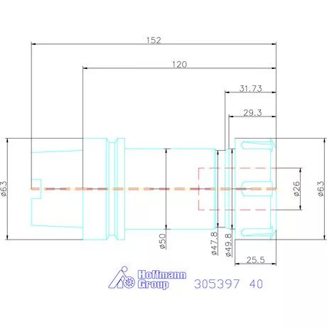 Holex ER szorítópatronos befogó 40