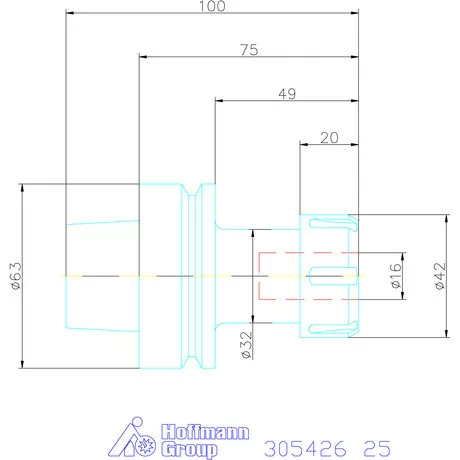 Garant ER szorítópatronos befogó 25
