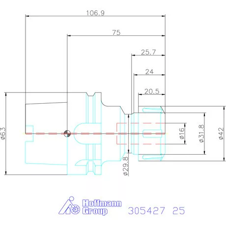 Holex ER szorítópatronos befogó 25
