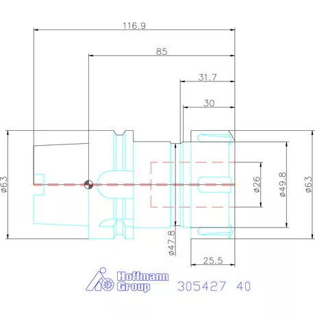 Holex ER szorítópatronos befogó 40