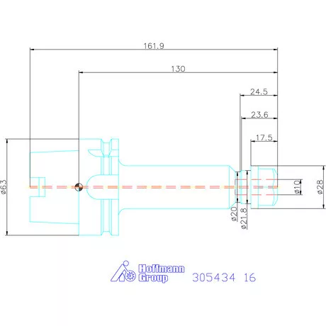 Holex ER szorítópatronos befogó 16