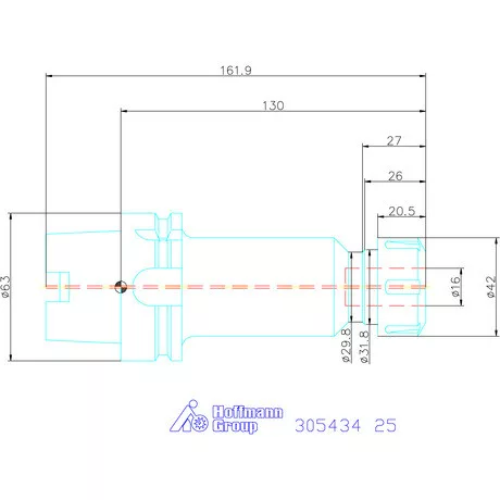 Holex ER szorítópatronos befogó 25