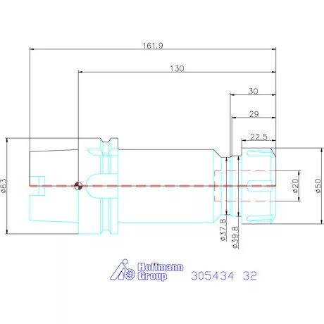 Holex ER szorítópatronos befogó 32