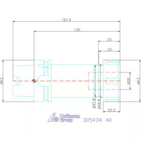 Holex ER szorítópatronos befogó 40