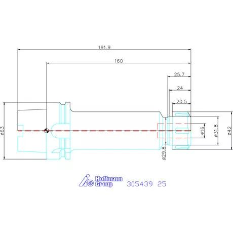 Holex ER szorítópatronos befogó 25