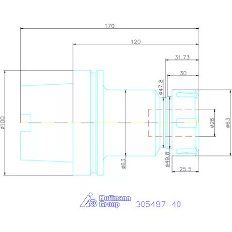 Holex ER szorítópatronos befogó 40