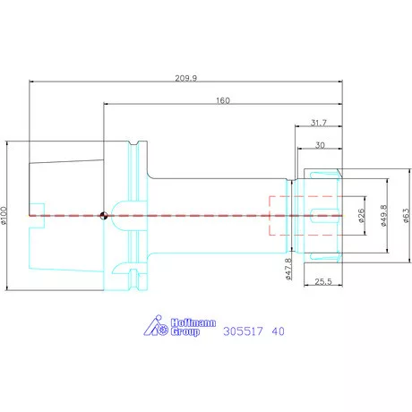 Holex ER szorítópatronos befogó 40