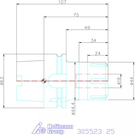 Garant HiRunER precíziós ER szorítópatronos befogó 25