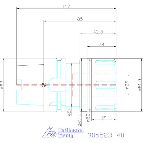 Garant HiRunER precíziós ER szorítópatronos befogó 40