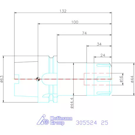 Garant HiRunER precíziós ER szorítópatronos befogó 25
