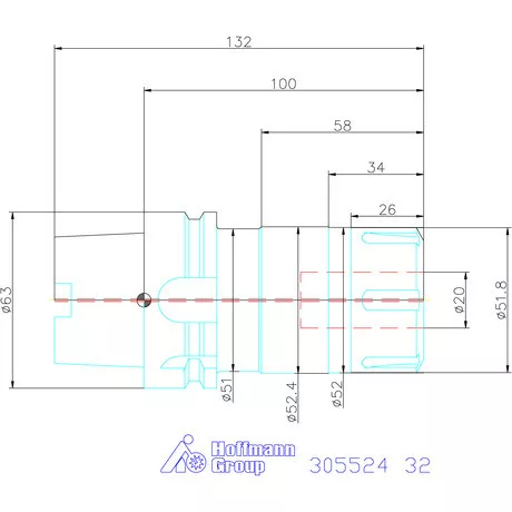 Garant HiRunER precíziós ER szorítópatronos befogó 32