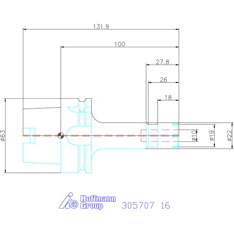 Holex ER szorítópatronos befogó mini karcsú 16