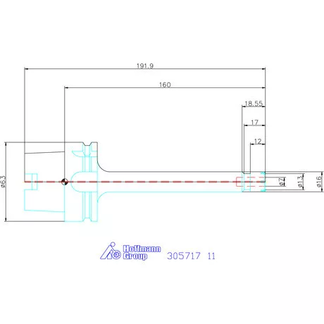 Holex ER szorítópatronos befogó mini karcsú 11