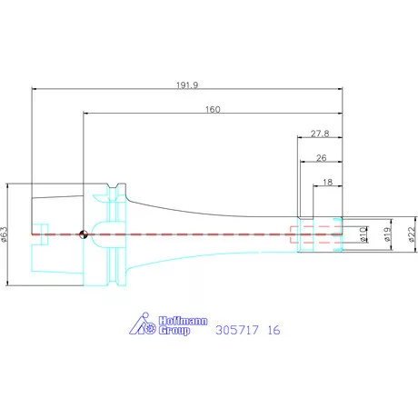 Holex ER szorítópatronos befogó mini karcsú 16