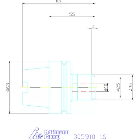 Fahrion Precíziós ER szorítópatronos befogó CENTRO P 16