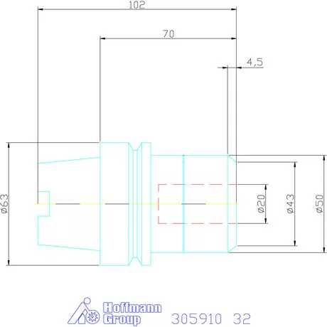 Fahrion Precíziós ER szorítópatronos befogó CENTRO P 32